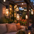 Edison Style Indoor Outdoor Patio Light Set - Clear -  9' Black Wire - 10ct - IMAGE 1