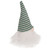Striped Knitted Gnome Head Christmas Figure - 5.5" - Green - IMAGE 3