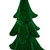 Velveteen 3-D Pine Tree Christmas Decoration - 12" - Green - IMAGE 3