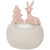 Reindeer and Christmas Tree Tea Light Candle Holder - 4.5" - Pink - IMAGE 3