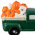 LED Lighted Pumpkin Hauling Vintage Truck Ceramic Fall Harvest Figure - 9.5"