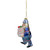 6" Busy Santa "USPS Priority" Mail Carrier Glass Christmas Ornament - IMAGE 4