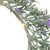 Pre-Lit Battery Operated Ombre Lavender Spring Wreath - 16" - White LED Lights
