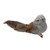 5.75" Gray Clip On Bird With Feathers Christmas Ornament - IMAGE 2