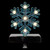 LED Lighted Glittered Snowflake Christmas Stocking Holder - 6.5" - Blue - IMAGE 4