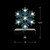 LED Lighted Glittered Snowflake Christmas Stocking Holder - 6.5" - Blue - IMAGE 5