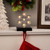 LED Lighted Glittered Snowflake Christmas Stocking Holder - 7" - Silver Finish - IMAGE 3