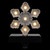 LED Lighted Glittered Snowflake Christmas Stocking Holder - 6.5" - Silver - IMAGE 4