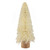 11.5" Glittered Cream Sisal Christmas Tree Decoration - IMAGE 1