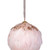 Glitter Feather Hanging Christmas Ball Ornament - 8" - Pink - IMAGE 3