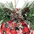 Buffalo Plaid and Pine Needle Snowflake Christmas Ball Ornament - 5.5" - Black and Red - IMAGE 4