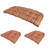 3-Piece Wicker Furniture Cushion Set, Red and Green Stripe - IMAGE 2