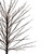 LED Lighted Christmas Twig Tree - 5' - Black - Warm White Lights - IMAGE 3