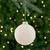 Starburst Glass Ball Christmas Ornament - 4" - Brushed White - IMAGE 1