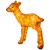 LED Lighted Commercial Grade Acrylic Baby Reindeer Outdoor Christmas Decoration - 23"