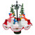 LED Lighted Musical Snowmen in Umbrella Base Snowing Christmas Decoration - 30" - IMAGE 1