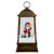 LED Lighted Snowing and Musical Santa Christmas Lantern - 13.5" - IMAGE 1