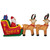 Inflatable Santa's Sleigh and Reindeer Outdoor Christmas Decoration - 8' - IMAGE 1