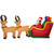 Inflatable Santa's Sleigh and Reindeer Outdoor Christmas Decoration - 8' - IMAGE 5