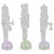 LED Lighted Icy Crystal Nutcracker Christmas Figures - 7.5" - Multicolor Lights -Set of 3 - IMAGE 3
