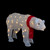 LED Lighted Tinsel Polar Bear Outdoor Christmas Decoration - 32" - Warm White Lights - IMAGE 3