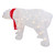 32" LED Lighted Tinsel Polar Bear Outdoor Christmas Decoration - IMAGE 6
