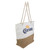 19.25" Corona Canvas and Burlap Beach Tote Bag with Rope Handles - IMAGE 2