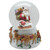 6.75" Santa Going Down the Chimney Musical Christmas Snow Globe - IMAGE 1