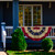 Patriotic Americana Tea-Stained Pleated Bunting Flag 48" x 24" - IMAGE 2