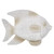 Coastal Fish Tabletop Figurine - 13.5" - White - IMAGE 1