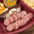 7pc Gourmet Sausage and Cheese Football Platter
