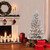 Pre-Lit Flocked Virginia Pine Artificial Christmas Tree - 4.5’ - Clear Lights - IMAGE 2