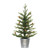 Pre-lit Metal Potted Artificial Christmas Tree - 2’ - Warm White LED Lights - IMAGE 1