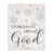 Gray and White Dear Santa Define Good Rectangular Wall Plaque Art Decor 15" x 10" - IMAGE 1