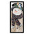 White and Brown Snowman Wink Winter Birds Black Framed Wall Art 24" x 10" - IMAGE 1