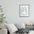 White and Blue "Let It Snow Somewhere Else" Snowman Framed Wall Art Decor 20" x 16" - IMAGE 2