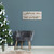 Beige and Green All Safely Gathered Christmas Rectangular Canvas Wall Art Decor 24" x 10" - IMAGE 2