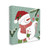 White and Red Candy Cane Snowman Peppermint Winter Ornaments Stretched Wall Art 24" - IMAGE 1