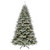 7.5’ Pre-Lit Snowy Stonington Fir Medium Artificial Christmas Tree, Multicolor LED Lights - IMAGE 1