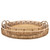 Bamboo Round Trays with Handles - 30" - Brown - Set of 2 - IMAGE 1