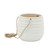 7" White and Brown Ceramic Outdoor Abstract Hanging Planter - IMAGE 2