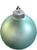 6ct Sea Foam Blue Glass Christmas Ball Ornaments 4" (100mm) - IMAGE 1
