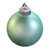 Matte Finish Glass Christmas Ball Ornaments - 4" (100mm) - Sea Foam Green - 6ct - IMAGE 1