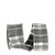 Black and White Frosted Plaid Wired Edge Craft Ribbon 2.5" x 10 Yards - IMAGE 1