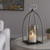 15.5-Inch Bronze and Clear Distressed Lantern Candleholder - IMAGE 3