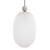 Etched Melon Glass Hanging Pendant Ceiling Light Fixture - 29" - IMAGE 3