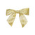 100pc Gold Metallic Shimmer Large Twist Tie Bows, 0.875" - IMAGE 1