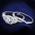 2-Piece Women's Sterling Silver Wedding Ring Set with Round Cubic Zirconia, Size 9 - IMAGE 1
