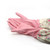 Pack of 3 Pink and Ivory Floral Cleaning Gloves with Fitted Cuffs, 6" - IMAGE 1