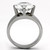 Women's Stainless Steel Solitaire Engagement Ring with CZ - Size 7 (Pack of 2) - IMAGE 3